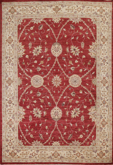 Vegetable Dye Chobi Peshawar Handmade Oriental Rug 7x10