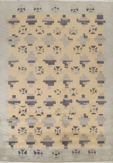 Hand-Knotted Wool Gabbeh Oriental Area Rug 8x10