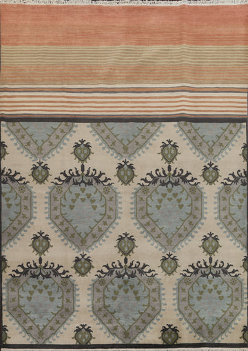 Handmade Wool Abstract Oriental Area Rug 8x10
