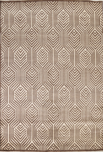 Contemporary Modern Oriental Wool Rug 8x10