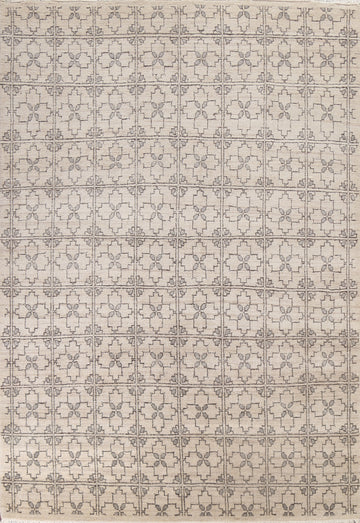 All-Over Geometric Art & Craft Oriental Area Rug 8x10
