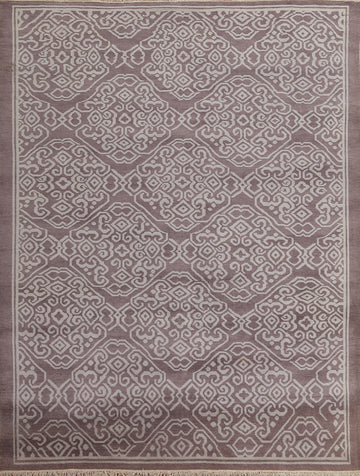 Hand-Knotted Wool Oushak Oriental Area Rug 8x10