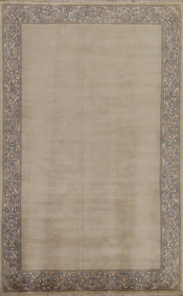 Bordered Nepalese Oriental Wool Rug 5x8