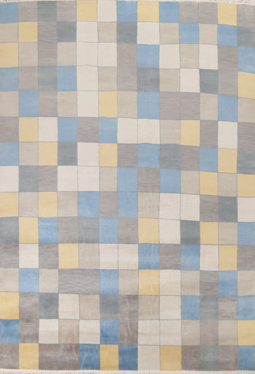 Checkered Gabbeh Oriental Area Rug 8x10