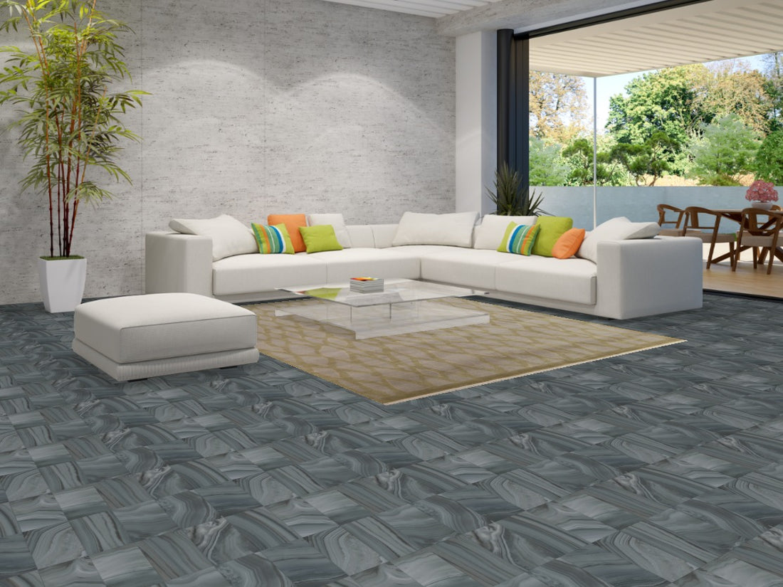 All-Over Wool Abstract Oriental Area Rug 8x10