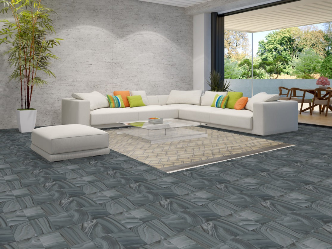 Geometric Abstract Oriental Area Rug 8x10