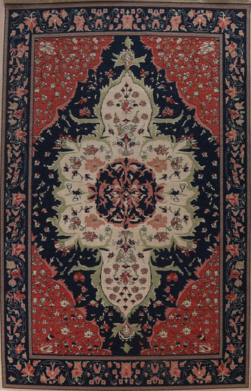 Hand-Knotted Sarouk Farahan Turkish Area Rug 10x13