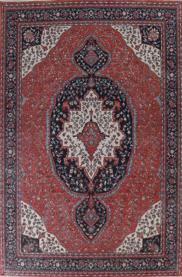 Handmade Sarouk Farahan Oriental Area Rug 9x12