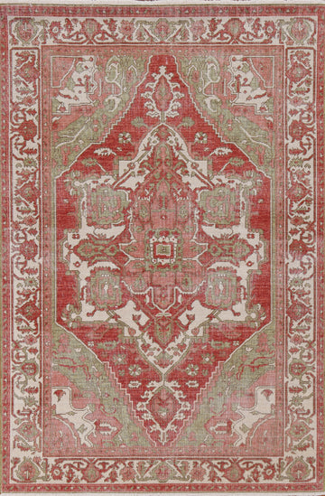 Handmade Heriz Serapi Turkish Area Rug 4x6
