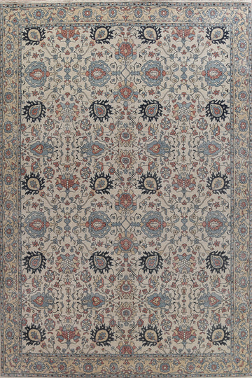 All-Over Floral Sultanabad Ziegler Turkish Area Rug 10x13
