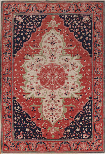 Wool Floral Sarouk Farahan Turkish Rug 9x12