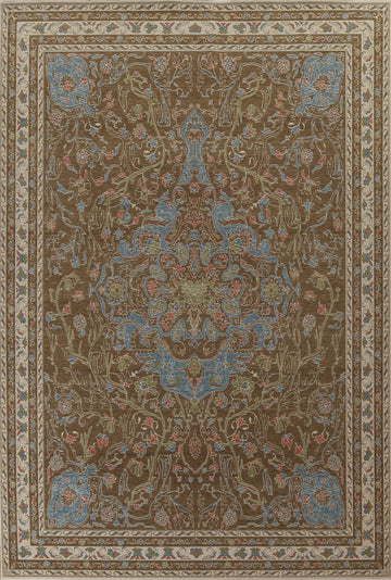 Handmade Floral Oushak Turkish Rug 9x12