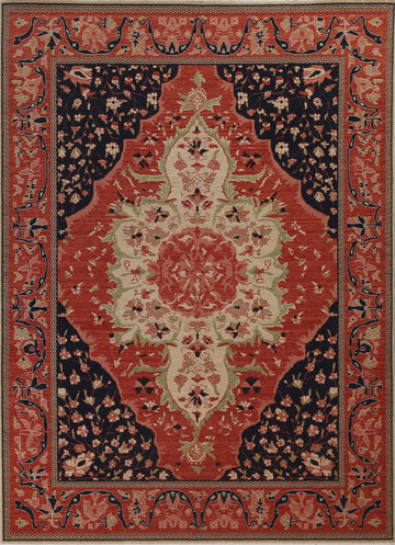 Floral Sarouk Farahan Wool Turkish Rug 8x10