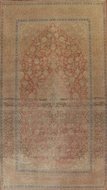Handmade Wool Kashan Large Persian Rug 10x15