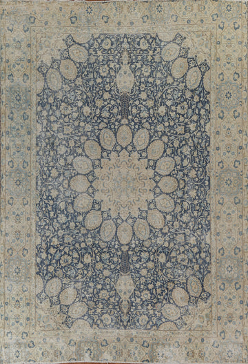 Vintage Wool Kerman Persian Area Rug 10x12