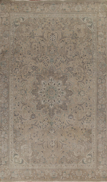 Muted Tabriz Persian Handmade Area Rug 6x10