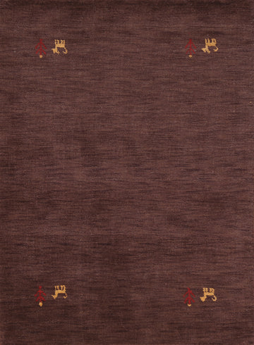 Tribal Wool Gabbeh Oriental Area Rug 4x6