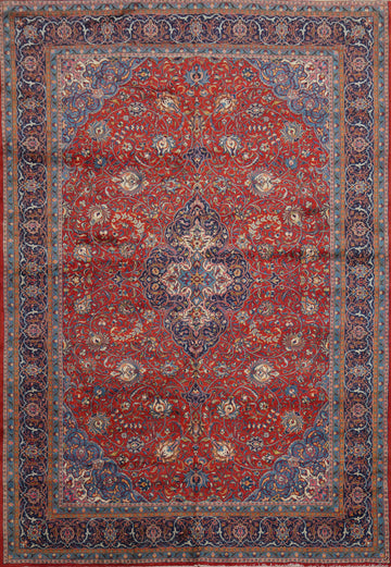 Vintage Red Sarouk Persian Area Rug 10x13