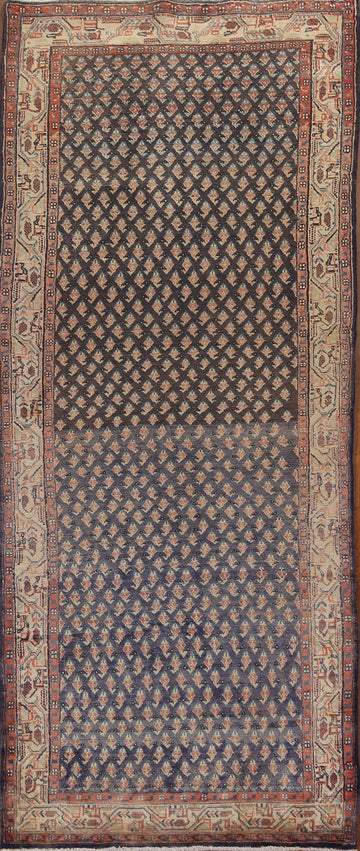 Boteh Wool Botemir Persian Runner Rug 4x10
