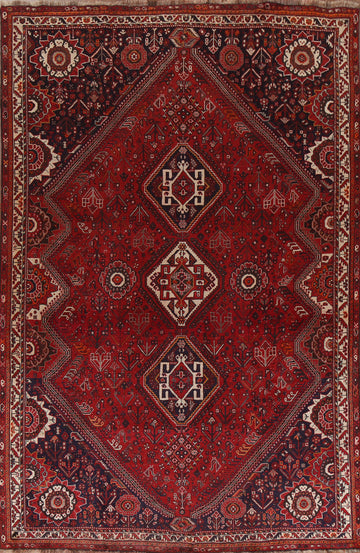 Vegetable Dye Kashkoli Shiraz Persian Area Rug 7x10
