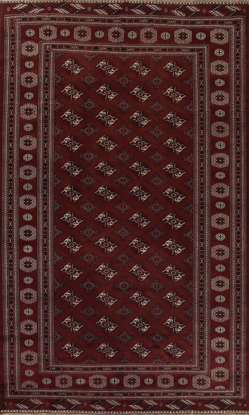 Wool Geometric Bokhara Oriental Area Rug 8x12