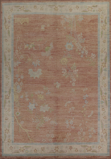 Vegetable Dye Oushak Oriental Area Rug 9x12