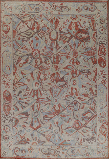 Vegetable Dye Oushak Turkish Area Rug 9x12