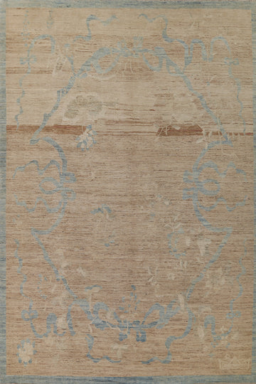 Vegetable Dye Oushak Turkish Area Rug 10x14