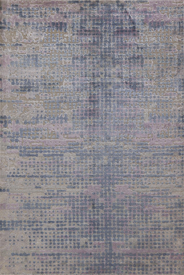 Handmade Abstract Area Rug 5x8