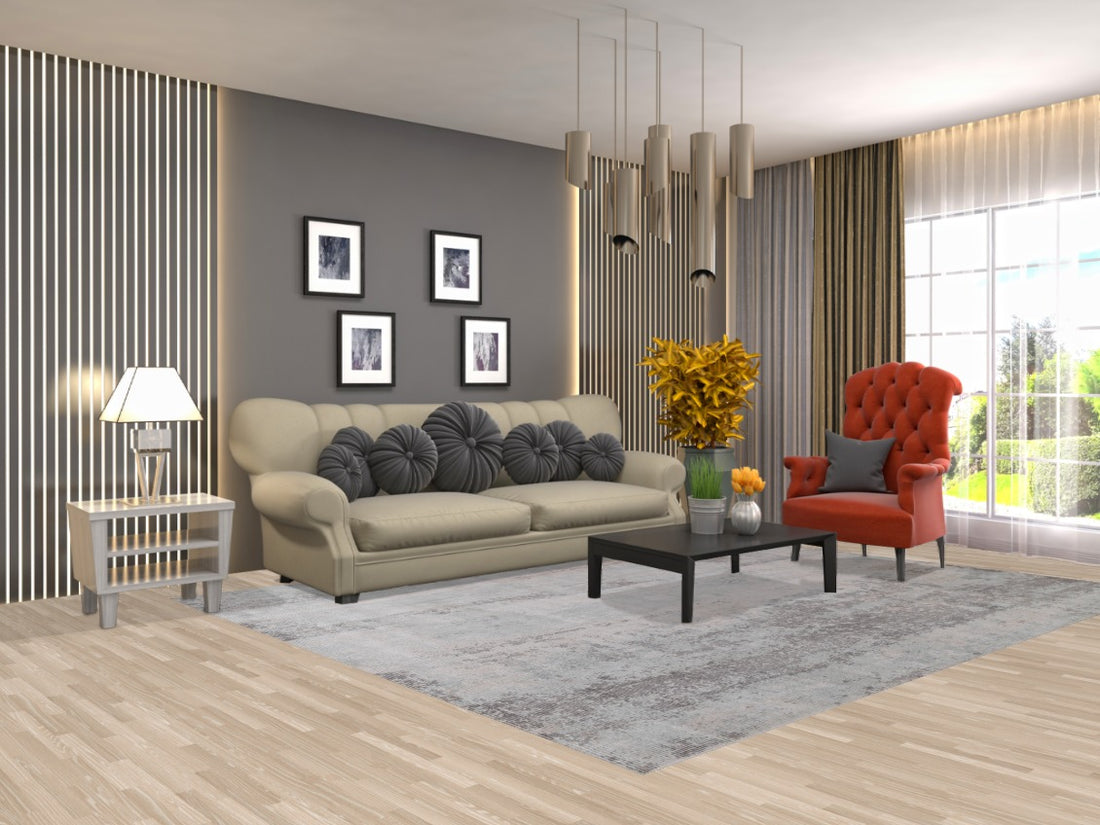 Contemporary Abstract Area Rug 8x10