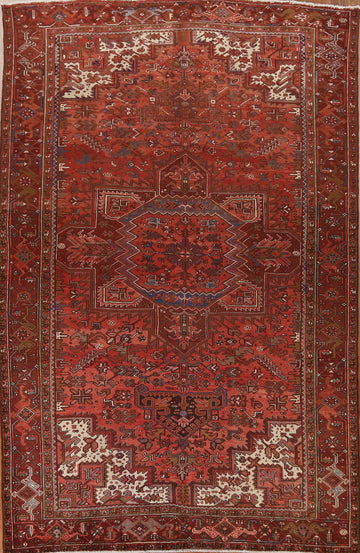Geometric Heriz Persian Area Rug 10x13