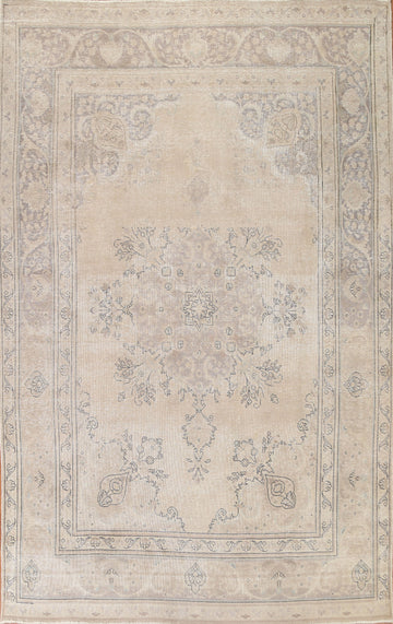 Distressed Tabriz Persian Area Rug 8x11