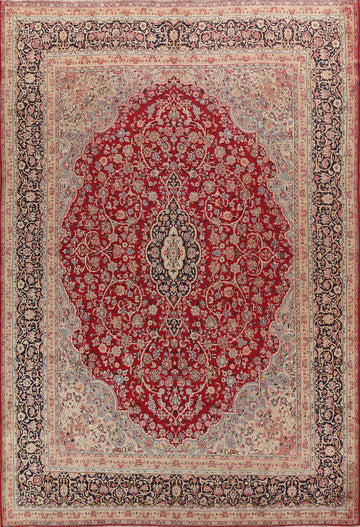 Vintage Wool Kerman Persian Area Rug 10x13