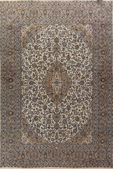 Handmade Wool Kashan Persian Area Rug 10x13