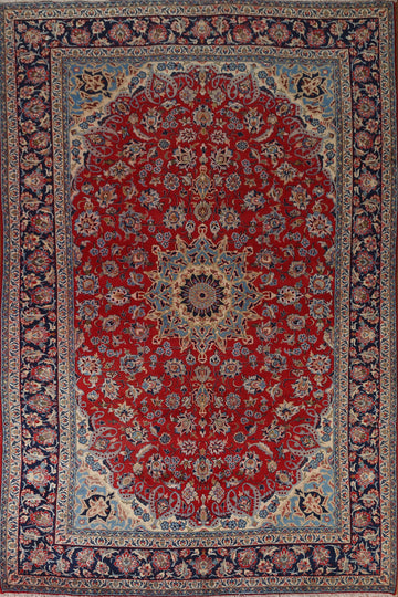 Floral Red Najafabad Persian Area Rug 8x12