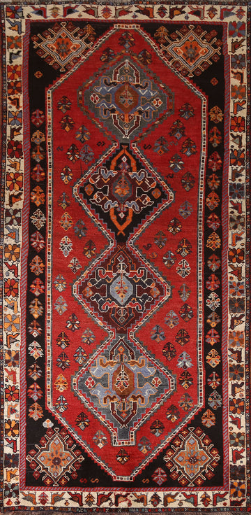 Vegetable Dye Shiraz Persian Rug 4x9