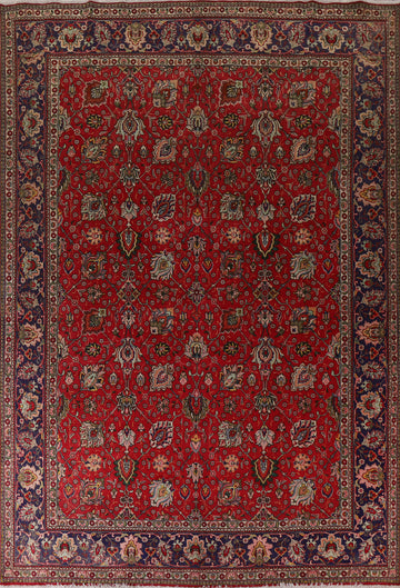 All-Over Floral Tabriz Persian Area Rug 10x13