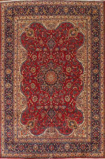 Floral Red Kashmar Persian Area Rug 8x11