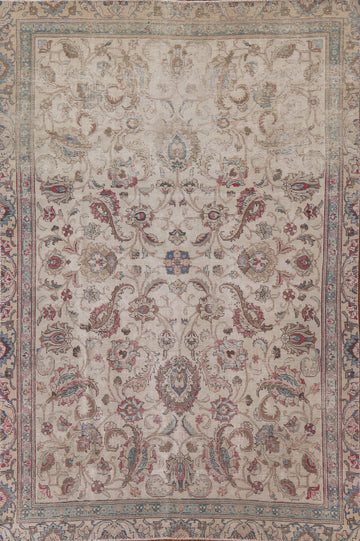 Distressed Tabriz Persian Area Rug 8x11