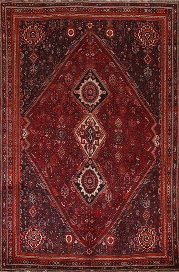 Tribal Qashqai Persian Area Rug 7x10