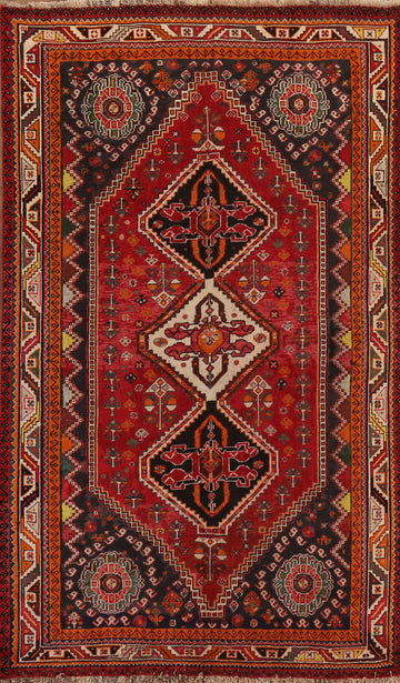 Vegetable Dye Shiraz Persian Area Rug 5x9