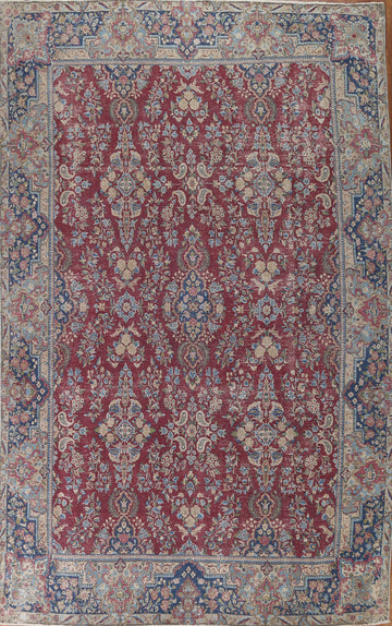 Antique Vegetable Dye Kerman Persian Area Rug 9x13