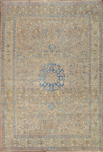 Traditional Mashad Persian Area Rug 10x12