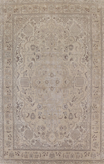 Geometric Tabriz Persian Area Rug 7x10