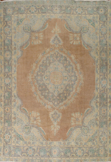 Vintage Wool Tabriz Persian Area Rug 8x11