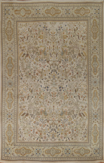 Hunting Design Tabatabaei Persian Area Rug 7x10