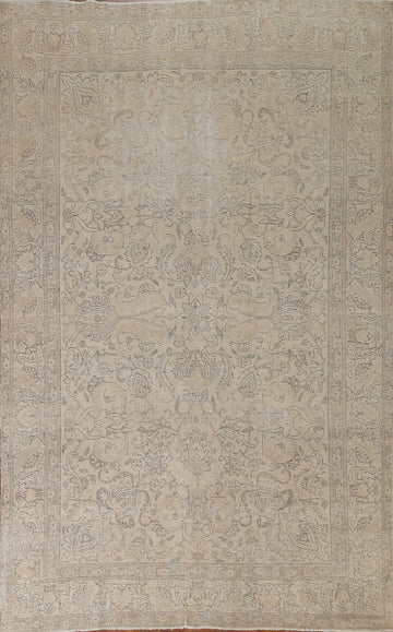 Distressed Tabriz Persian Area Rug 8x11