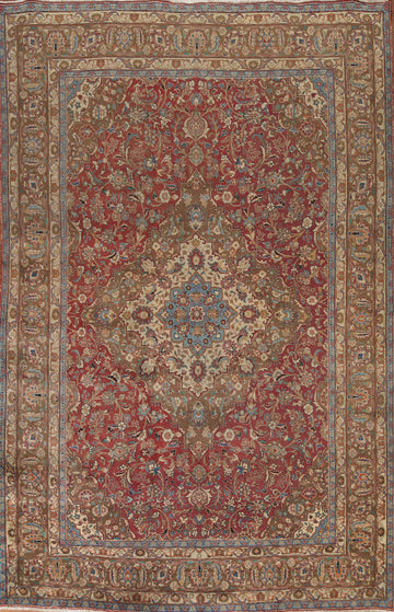 Traditional Mashad Persian Area Rug 8x11