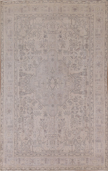 Distressed Tabriz Persian Area Rug 7x10