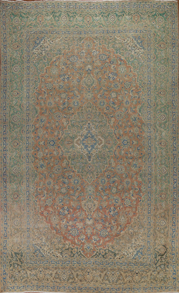 Traditional Kashan Persian Large Rug 10x14